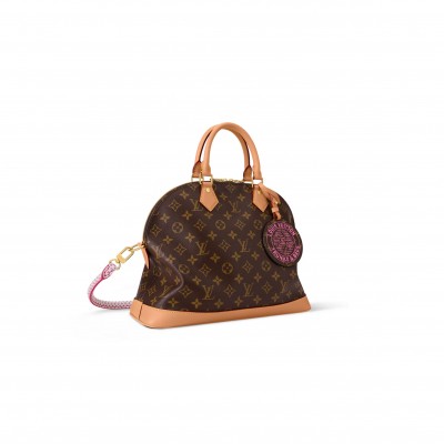 LOUIS VUITTON MONOGRAM ALMA SOFT MM SHOULDER BAG BROWN M27327 (37*28*13.5cm)