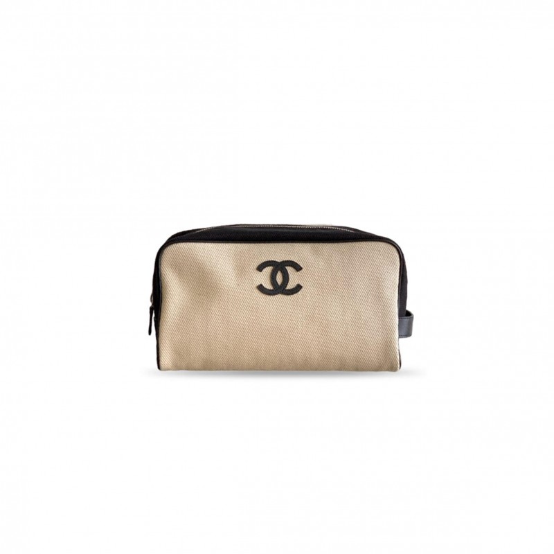 CHANEL LARGE ZIPPED POUCH (29*18*12cm)