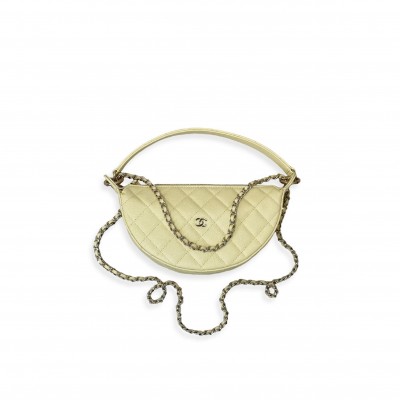 CHANEL CLUTCH WITH CHAIN QUILTED CAVIAR LEATHER HARDWARE (22*15*6cm) 