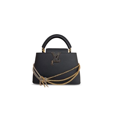 LOUIS VUITTON MASTER CAPUCINES MINI BLACK (21*14*8cm) LOUIS VUITTON MASTER CAPUCINES MINI BLACK (21*14*8cm)