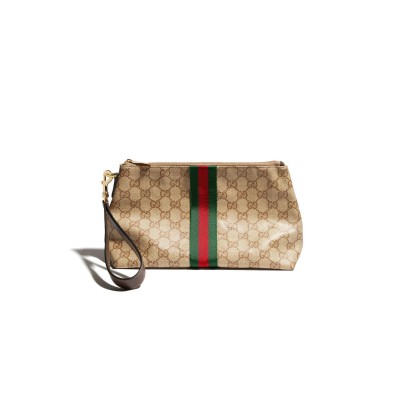 GUCCI SMALL GG POUCH WITH WEB 875821 (25.5*15*10cm)