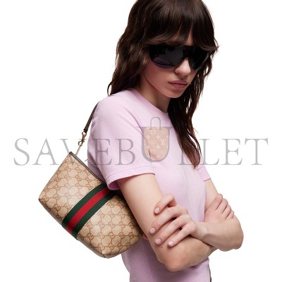 GUCCI SMALL POUCH WITH STRAP AND WEB 876055 (21.5*16*13.5cm) GUCCI SMALL POUCH WITH STRAP AND WEB 876055 (21.5*16*13.5cm)