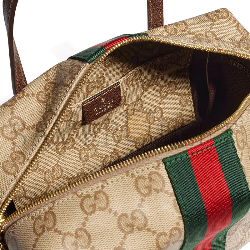 GUCCI MINI BOSTON BAG WITH WEB 876057 (19*11*10cm)