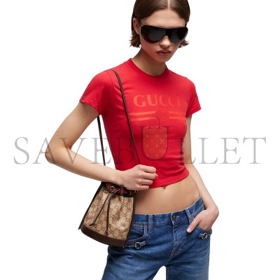GUCCI MINI BUCKET BAG WITH WEB 876060 (19.5*15.5*10.5cm) GUCCI MINI BUCKET BAG WITH WEB 876060 (19.5*15.5*10.5cm)