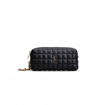 YSL CASSANDRE MATELASSÉ CARRÉ POUCH ON CHAIN IN LAMBSKIN 779649 (18.5*8.5*4cm) YSL CASSANDRE MATELASSÉ CARRÉ POUCH ON CHAIN IN LAMBSKIN 779649 (18.5*8.5*4cm)