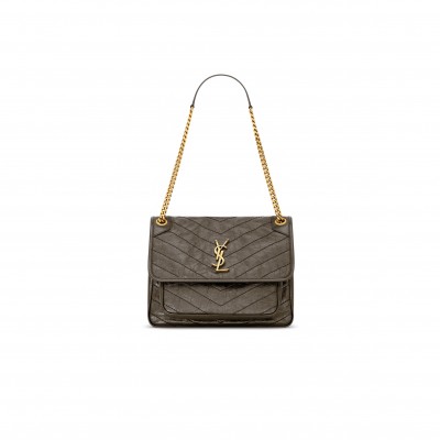 YSL NIKI MEDIUM IN VINTAGE LEATHER 6331840EN073212 (28*20*8.5cm)