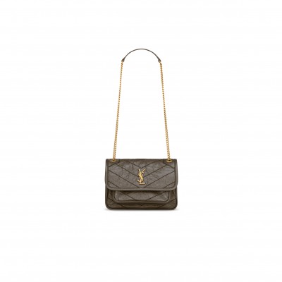 YSL NIKI MINI IN VINTAGE LEATHER 8460870EN073212 (18*12.5*5cm)