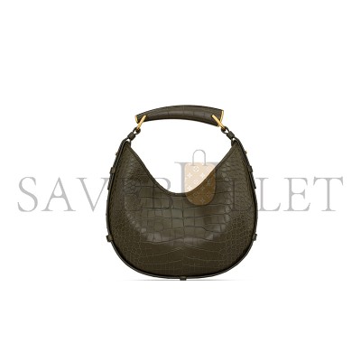 YSL MOMBASA SMALL IN ALLIGATOR 850571EABF53322 (20*15.5*2.5cm)