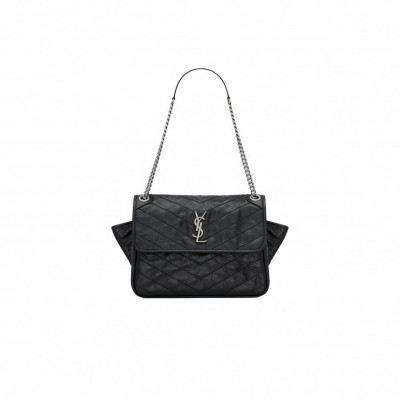 YSL NIKI TRIPOUCH IN VINTAGE LEATHER 812943 (28*20.5*13.5cm)