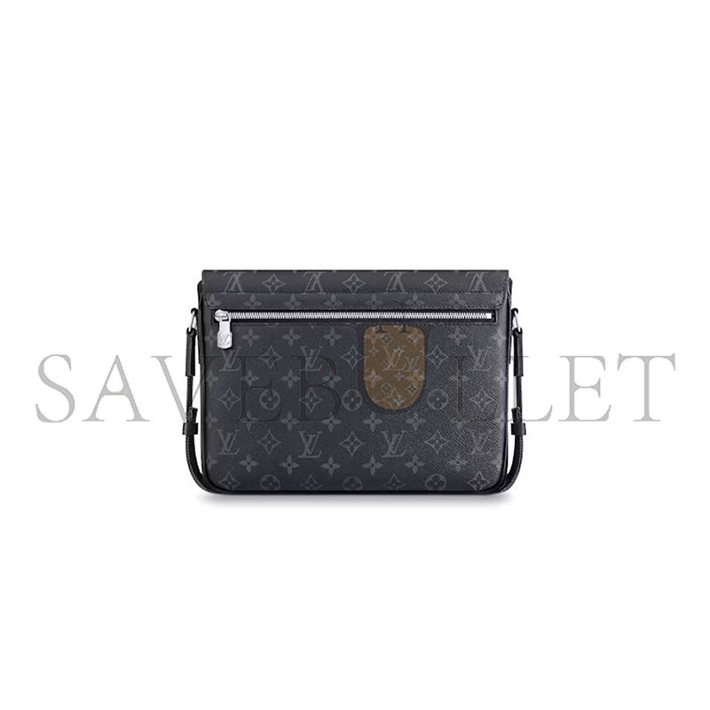 LOUIS VUITTON MASTER SHOULDER BAG BLACK GREY TAIGA RAMA MONOGRAM ECLIPSE M30746  (29*23*11.5cm)