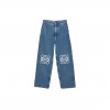 LOEWE ANAGRAM BAGGY JEANS MID BLUE 