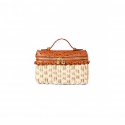 LORO PIANA EXTRA POCKET L19 EAST-WEST WICKER FAO1102 (19*11*7cm) LORO PIANA EXTRA POCKET L19 EAST-WEST WICKER FAO1102 (19*11*7cm)