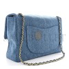 CHANEL DENIM SOUPLISSIMO MAXI FLAP BLUE (38.5*26*11cm) 