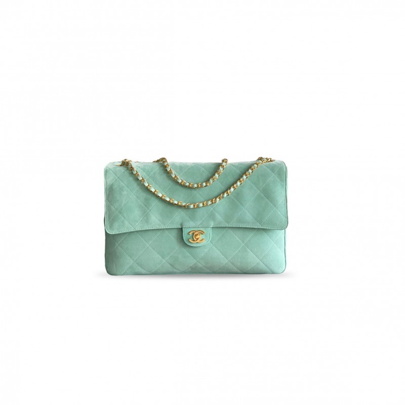 CHANEL SUEDE CALFSKIN SMALL SOUPLISSIMO MAXI FLAP (39*28*11cm) 