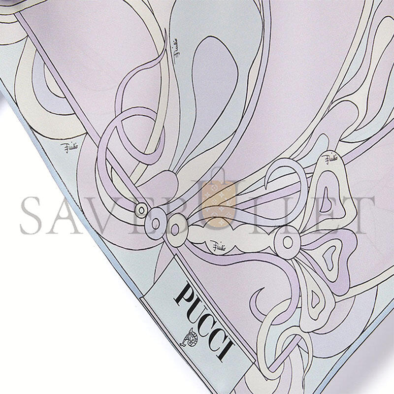 PUCCI ORCHIDEE PRINT SILK CAPE BLOUSE 5URM975U894044 PUCCI ORCHIDEE PRINT SILK CAPE BLOUSE 5URM975U894044