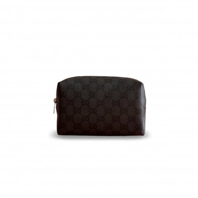 GUCCI MEDIUM COSMETIC CASE WITH WEB 876050 (17.5*10*7cm) GUCCI MEDIUM COSMETIC CASE WITH WEB 876050 (17.5*10*7cm)