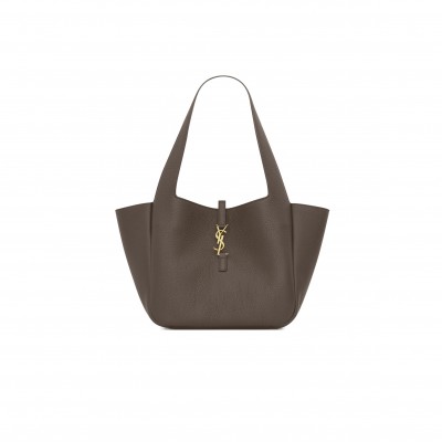 YSL LE 5 À 7 SMALL BEA IN GRAINED LEATHER 779029 (28*23*13cm) YSL LE 5 À 7 SMALL BEA IN GRAINED LEATHER 779029 (28*23*13cm)