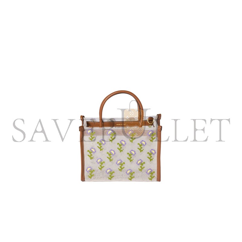 MIU MIU EMBROIDERED MESH TOP-HANDLE BAG 5BA310 (19.5*14x9cm) MIU MIU EMBROIDERED MESH TOP-HANDLE BAG 5BA310 (19.5*14x9cm)