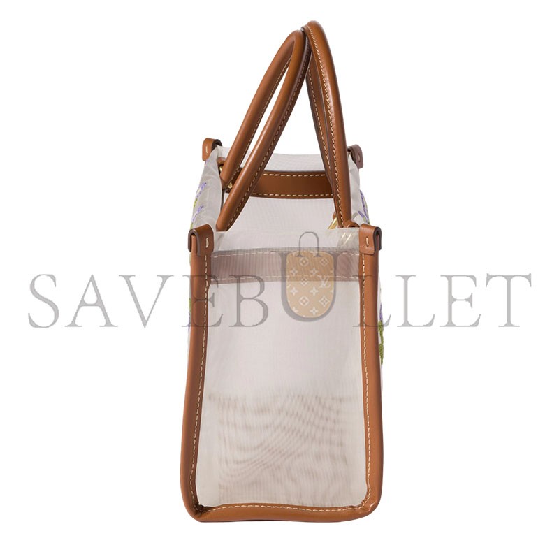MIU MIU EMBROIDERED MESH TOP-HANDLE BAG 5BA310 (19.5*14x9cm) MIU MIU EMBROIDERED MESH TOP-HANDLE BAG 5BA310 (19.5*14x9cm)