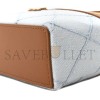 CHANEL WASHED DENIM CALFSKIN QUILTED TOP HANDLE SLIM VANITY CASE WITH CHAIN BLUE BROWN AP5164 (19.5*17*5cm)