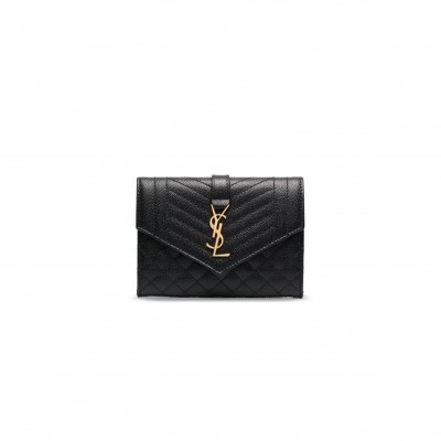 YSL MONOGRAM SMALL ENVELOPE WALLET 651026 (13.5*9.5*3cm)