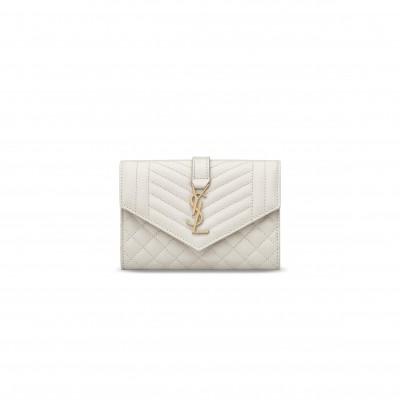 YSL MONOGRAM SMALL ENVELOPE WALLET 651026 (13.5*9.5*3cm)
