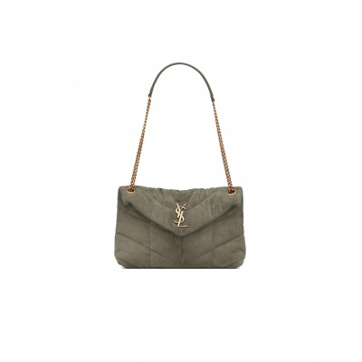 YSL PUFFER SMALL IN SUEDE 577476 (29*17*11cm) YSL PUFFER SMALL IN SUEDE 577476 (29*17*11cm)