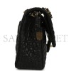 CHANEL MEDIUM CLASSIC CROC-EMBOSSED DOUBLE FLAP BAG (25.5*15.5*6.5cm)