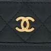 CHANEL GABRIELLE CARD HOLDER AGED CALFSKIN BLACK GHW (11*8cm) 