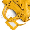 BALENCIAGA WOMEN'S LE CITY BAG MINI IN MARGE YELLOW 8657632ACFH7014 (24*16*9cm)