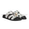 HERMES CHYPRE SANDAL EMBROIDERED CALFSKIN