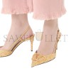 VALENTINO VLOGO SIGNATURE SLINGBACK PUMPS IN CLOQUÉ JACQUARD FABRIC 80MM WS0R01MRE_L01