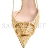 VALENTINO VLOGO SIGNATURE SLINGBACK PUMPS IN CLOQUÉ JACQUARD FABRIC 80MM WS0R01MRE_L01