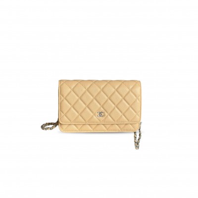 CHANEL CAVIAR QUILTED WALLET ON CHAIN WOC AP0250 (19*13*3cm) 