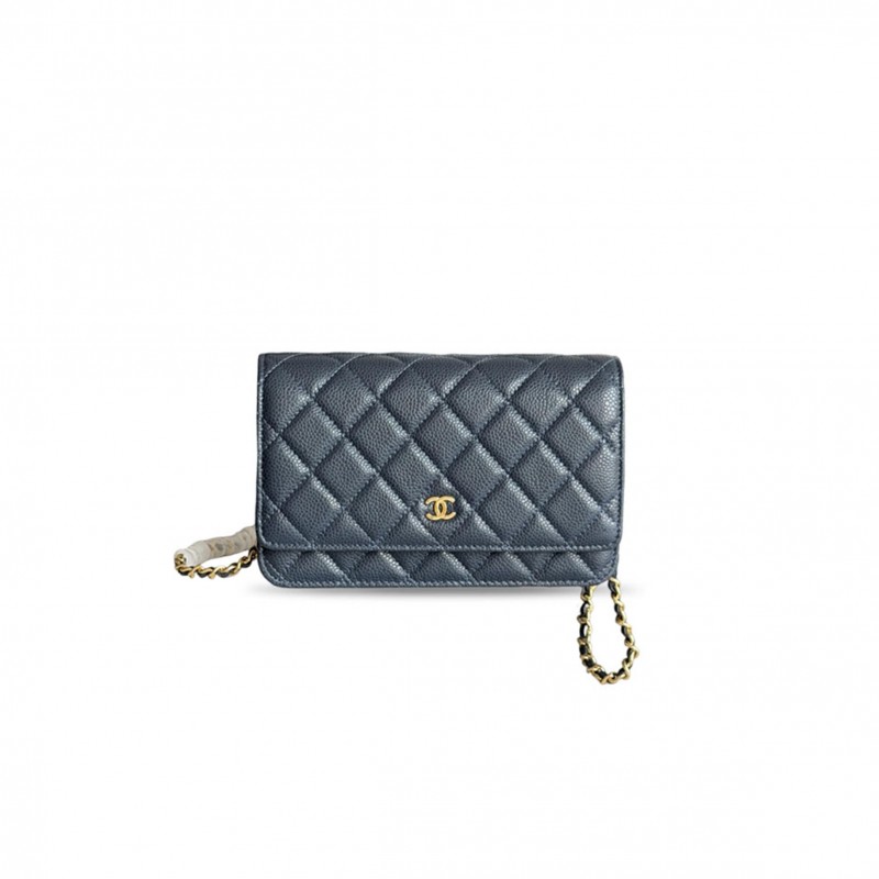 CHANEL CAVIAR QUILTED WALLET ON CHAIN WOC AP0250 (19*13*3cm) 
