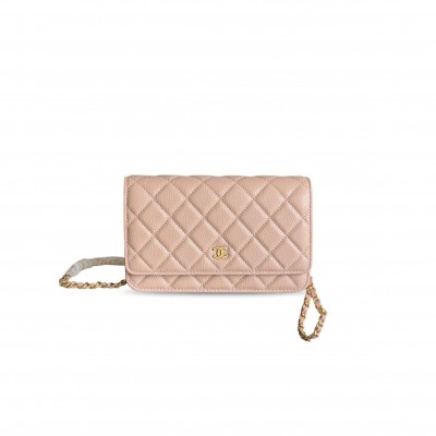 CHANEL CAVIAR QUILTED WALLET ON CHAIN WOC AP0250 (19*13*3cm) 