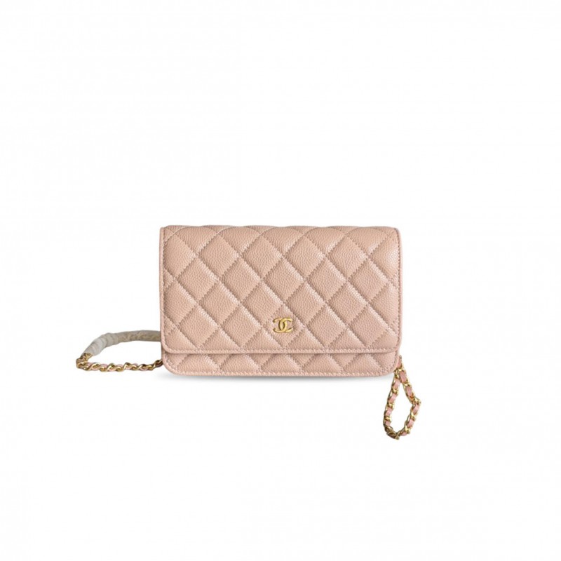 CHANEL CAVIAR QUILTED WALLET ON CHAIN WOC AP0250 (19*13*3cm) 