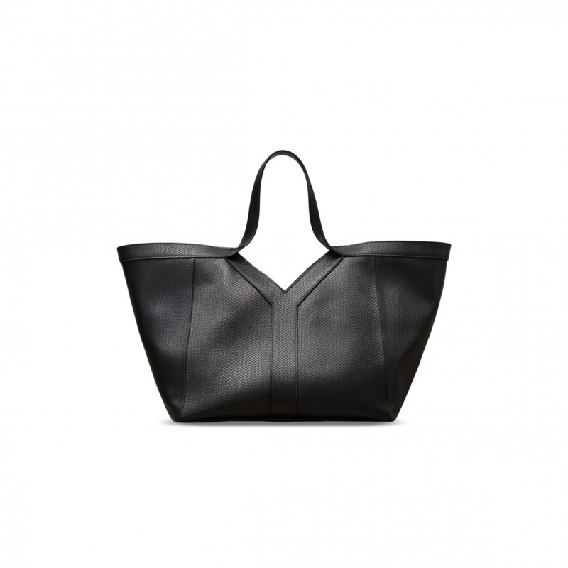 YSL Y TOTE IN SNAKESKIN-EMBOSSED LEATHER 817602 (38*33*16cm)