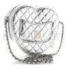 CHANEL HEART BAG IN METALLIC LAMBSKIN QUILTED AS5764 (19*18*5cm)