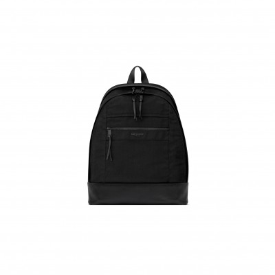 YSL CITY BACKPACK IN NYLON CANVAS AND LEATHER 821007FAEEF1000 (42*32*14cm)