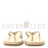 CHANEL GOATSKIN CC TIMES SQUARE THONG SANDALS 