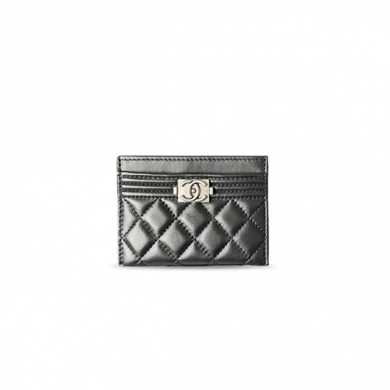 CHANEL BOY CARD HOLDER A84431 (11*7.5*1cm)