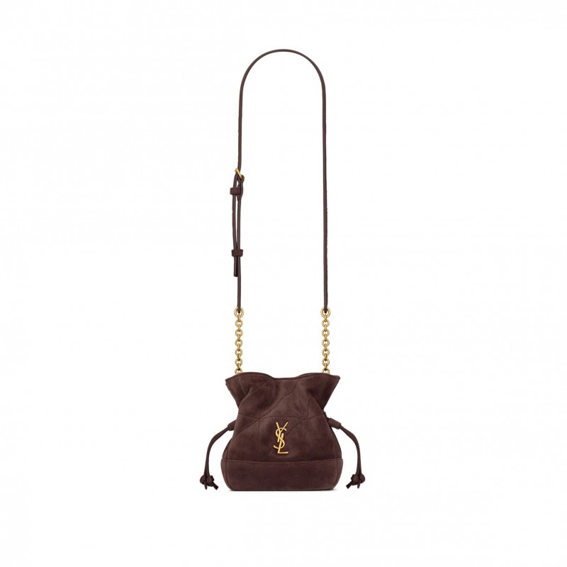 YSL JAMIE MINI SHOULDER POUCH IN SUEDE 859174 (15.5*14.5*8cm)