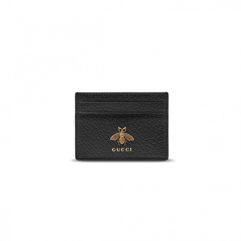 GUCCI LOGO LEATHER CARD HOLDER 523685 (10*7cm)