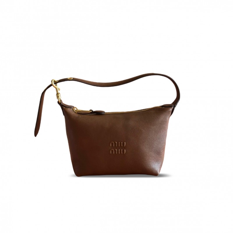 MIU MIU LEATHER SHOULDER BAG 5NE841 (19*14*10cm)