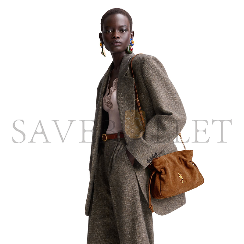 YSL JAMIE SHOULDER POUCH IN SUEDE 8627121U8P72916 (26*18*12.5cm) YSL JAMIE SHOULDER POUCH IN SUEDE 8627121U8P72916 (26*18*12.5cm)