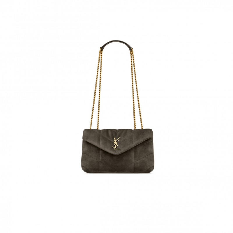 YSL TOY PUFFER IN SUEDE 7593371U8073212 (22.5*16*8cm) YSL TOY PUFFER IN SUEDE 7593371U8073212 (22.5*16*8cm)