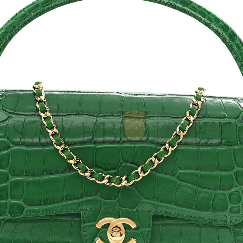 CHANEL MASTER MINI FLAP BAG WITH TOP HANDLE AS6424 (20*16*5cm)