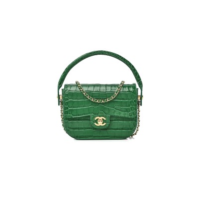 CHANEL MINI FLAP BAG WITH TOP HANDLE AS6424 (20*16*5cm)