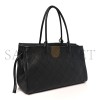 CHANEL GRAINED CALFSKIN STITCHED URBAN ESSENTIALS SHOPPING BAG BLACK AS99589 (37*22*14cm) 